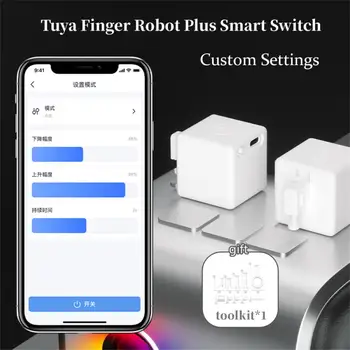 Пальчиковый робот на Hristo Плюс Тласкач бутони, Smart Switch Пальчиковый робот Smart Life Doodle Мрежа с акумулаторна батерия за потребителите