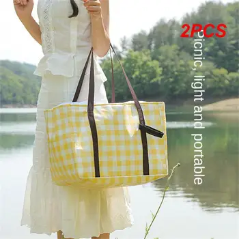 2 ЕЛЕМЕНТА. Чанта за обяд, двупластова защита, кошница за къмпинг, принадлежности за къмпинг, чанта за пикник чанта за къмпинг, водоустойчив практически