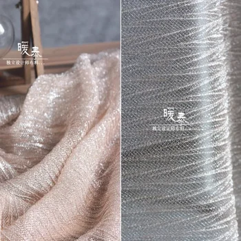 Mesh fabric Мека е приятна за кожата Елегантна благодат за самостоятелно шивашки поли Сватбена рокля на Едро Тъкан квадратни метра Материал