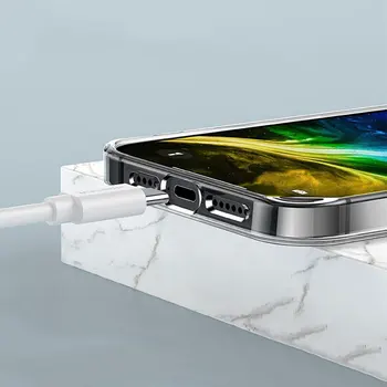 Розов Калъф с Дизайн за Apple iPhone 13 11 12 15 Plus 14 Pro Max 7 8 5 5s SE 2020 XR 6 6s X XS Силикон Прозрачен Калъф За вашия Телефон 1