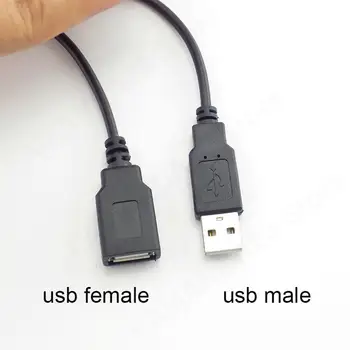 1 M USB захранващ Кабел Тип A Мъжки на Женски Тип C Micro USB 2Pin 4pin Удължител Удължител, Адаптер за Зареждане САМ Конектор М 20 1