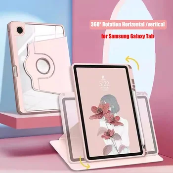 Въртящи се на 360 Градуса Калъф За Samsung Galaxy Tab S9 FE 10,9 S9 FE Plus 12,4 S9 Plus S7 FE S7 S8 Plus S7 S8 11 S6 Lite A9, A8 на Кутията 1