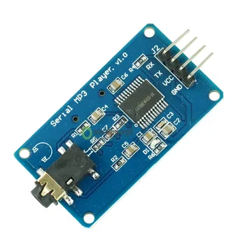 1бр YX5300 UART TTL Последователно Управление на MP3 Музикален Плеър, Модул за Поддръжка на MP3/WAV Micro SD/SDHC Карти За Arduino/AVR/ARM/PIC НОВА 1