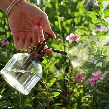 Креативен пулверизатор Ретро Цветни пръскачка от прозрачно стъкло, бутилка-спрей за градински цветя, аксесоари за дома градинарство 1