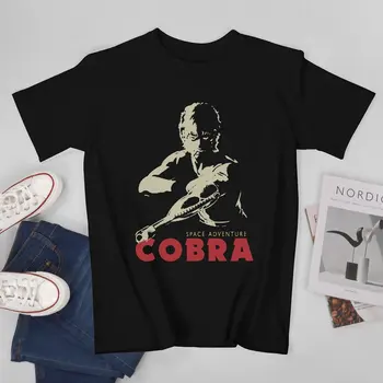 Тениска с Космически Пират Cobra Kawaii, Реколта тениски С къс ръкав, Плажни Памучни Дишаща Тениска Голям Размер 2