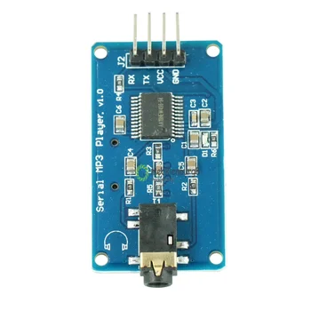 1бр YX5300 UART TTL Последователно Управление на MP3 Музикален Плеър, Модул за Поддръжка на MP3/WAV Micro SD/SDHC Карти За Arduino/AVR/ARM/PIC НОВА 2