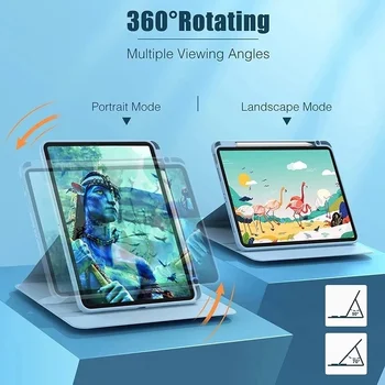 Въртящи се на 360 Градуса Калъф За Samsung Galaxy Tab S9 FE 10,9 S9 FE Plus 12,4 S9 Plus S7 FE S7 S8 Plus S7 S8 11 S6 Lite A9, A8 на Кутията 3