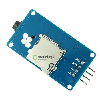 1бр YX5300 UART TTL Последователно Управление на MP3 Музикален Плеър, Модул за Поддръжка на MP3/WAV Micro SD/SDHC Карти За Arduino/AVR/ARM/PIC НОВА 3