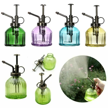 Креативен пулверизатор Ретро Цветни пръскачка от прозрачно стъкло, бутилка-спрей за градински цветя, аксесоари за дома градинарство 3
