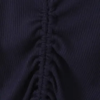 Увядший трикотаж на Хай Стрийт мода момиче, секси тениска с дълъг ръкав, дамски блузи в стил ретро 3