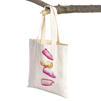 Салонная червило, спирала за мигли, лак за нокти, модерна чанта-тоут, холщовые дамски чанти, за пазаруване с двойно принтом, модерна чанта за пазаруване в супермаркета 3