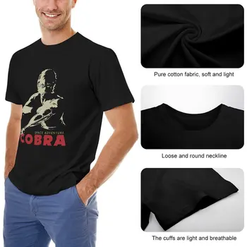 Тениска с Космически Пират Cobra Kawaii, Реколта тениски С къс ръкав, Плажни Памучни Дишаща Тениска Голям Размер 4