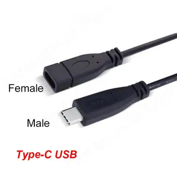 1 M USB захранващ Кабел Тип A Мъжки на Женски Тип C Micro USB 2Pin 4pin Удължител Удължител, Адаптер за Зареждане САМ Конектор М 20 4