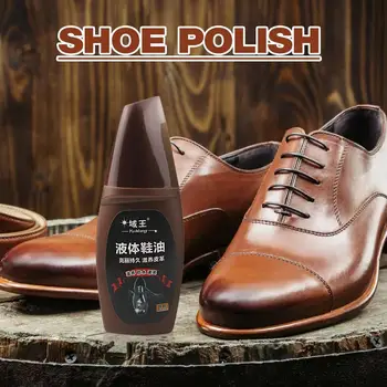 Масло за почистване на обувки 75 мл Кожен масло за почистване на обувки за мъже Устойчив блясък за жени Грижи за мъжки обувки за срещи Сватба 4