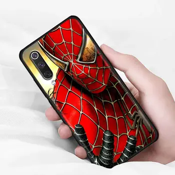 Отмъстителите на Marvel Spiderman Iron Man Черни Калъфи За Xiaomi Mi 9T Pro 10 10T 10s CC9 9 8 Pro Lite Note 10 Lite 9T Делото на Седалките 5