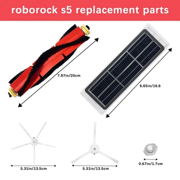 Работа на смени въртящата се четка за аксесоари за почистване Roborock S5 S5 MAX S6 S50 5